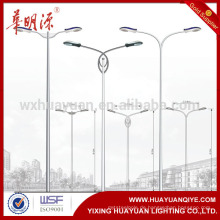 Dual Arm High Street Beleuchtung Pole Outdoor 12m